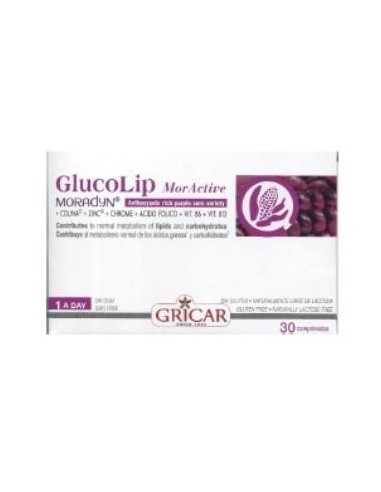 Glucolip Mor Active 30 Comprimidos Gricar