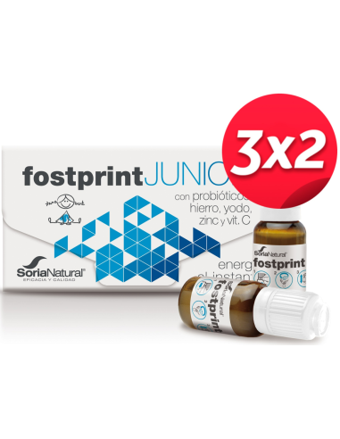 Pack 3x2 Fost Print Junior Fresa 20 Viales Nueva Formula de Soria Natural