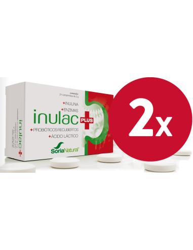 Pack 2 ud Inulac Plus 24 comprimidos de Soria Natural