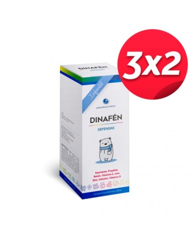 Pack 3x2 ud Dinafen Defensas Infantil 250 ml de Mahen