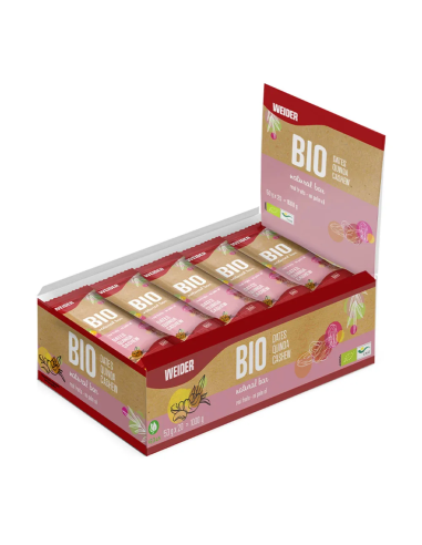 Bio Natural Bar Barritas Datil-Quinoa-Anacardo 20U de Weider