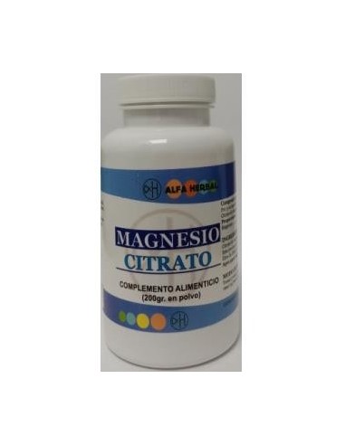 Magnesio Citrato Polvo 200 Gramos Alfa Herbal