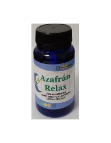 Azafran Relax Con Melatonina 30 Cápsulas  Vegan Alfa Herbal