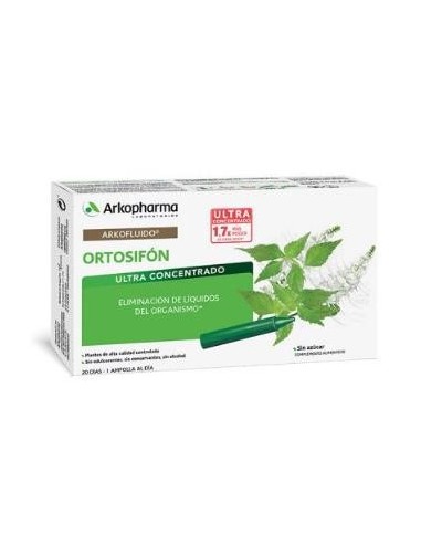 Arkofluido Ortosifon 20 Ampollas Bio Arkopharma