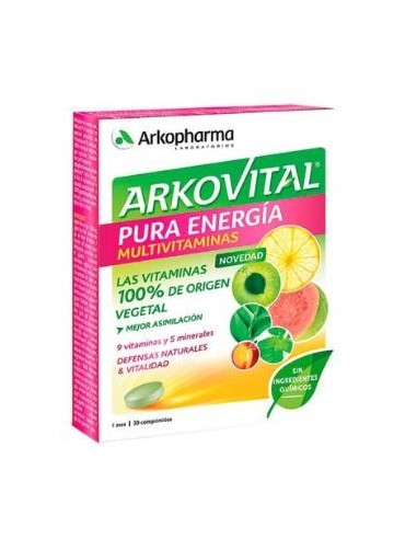 Arkovital Pura Energia 30 Comprimidos Arkopharma