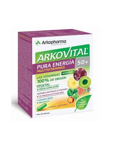 Arkovital Pura Energia Senior +50 60 capsulas de Arkopharma
