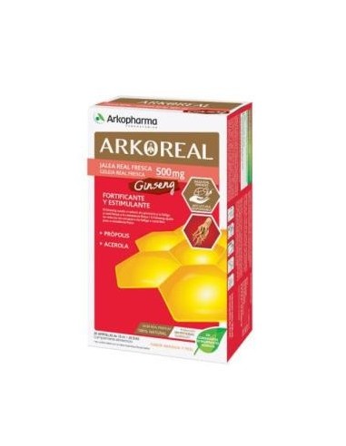 Arkoreal Jalea Real+Ginseng 20 Ampollas Arkopharma