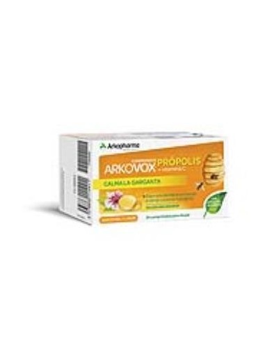 Arkovox Propolis +Vit C Sabor Miel Y Limon 24 Comprimidos Arkopharma