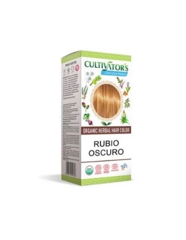 Rubio Oscuro Tinte Organico 100 Gramos Ecocert Cultivators
