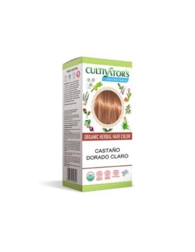 Castaño Dorado Claro Tinte Organico 100 Gramos Ecocert Cultivators
