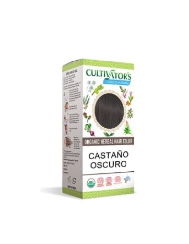 Castaño Oscuro Tinte Organico 100 Gramos Ecocert Cultivators