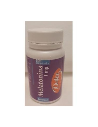 Melatonina 1Miligramos 300 Comprimidos Sublingual D4U (Diet For You)