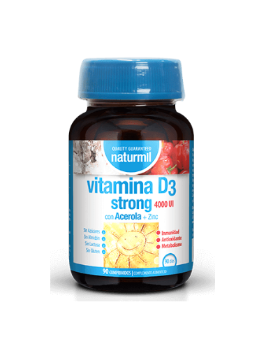 Vitamina D3 Strong 4000 Ui90 Comprimidos De Dietmed