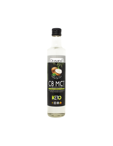 Aceite Mct C8 Puro Coco 100% 500Ml Keto Drasanvi