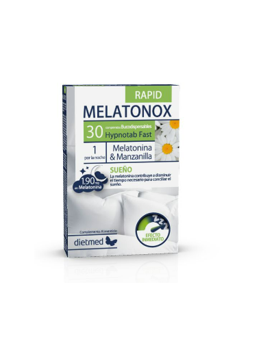 Melatonox Rapid  Bucodispersables 30 Comprimidos De Dietmed
