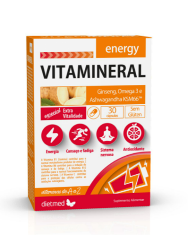 Vitamineral Energy  30 Capsulas De Dietmed