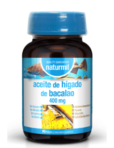 Aceite De Hígado De Bacalao 400 Mg Perlas 90 Capsulas De Dietmed