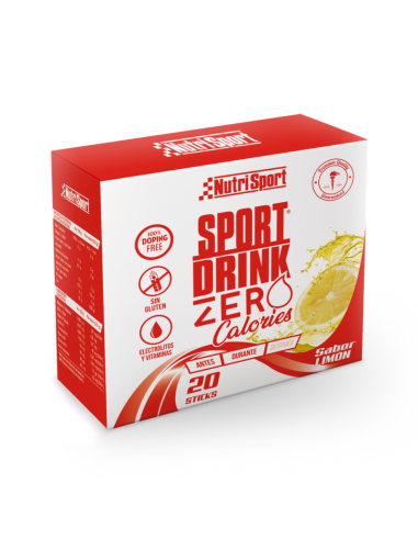 Sport Drink Zero Calorías (Caja De 20 Sticks)Limón de Nutris