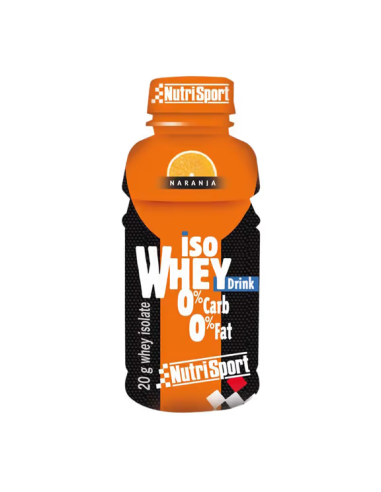 Iso Whey Drink Protein (Caja De 12 Botellas De 330 Ml)Naranj