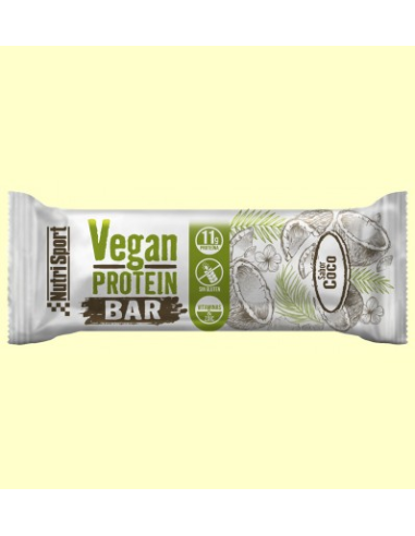 Vegan Protein Bar  (Caja 12 Barritas)Coco de Nutrisport