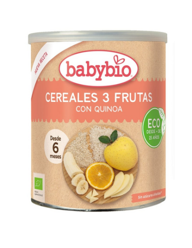 Cereales 3 fruta & Quinoa 220g de Baby Bio