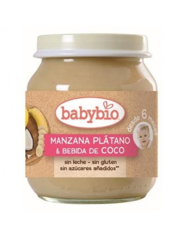 BabyBio Manzana Plátano Coco  130 g de Baby Bio