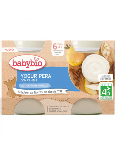 Babybio YOGUR PERA (Vaca)2*130g