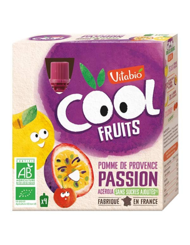 Vitabio - Cool Fruits Manzana Fruta de la pasion 4 x 90 g