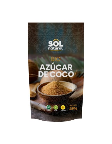 Azúcar De Coco Bio 250 Gramos  Sol Natural