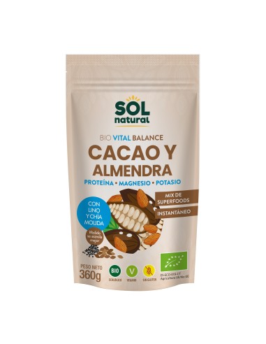 Vital Balance Cacao Y Almendras Bio360 gde Sol Natural