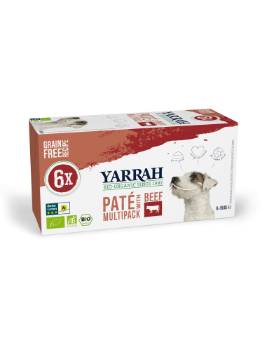 Pack 6 Latas Paté Con Ternera Bio 6 x 150 g de Yarrah