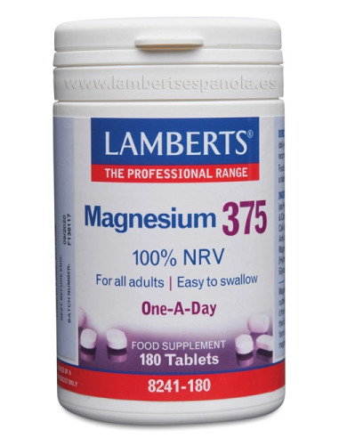Magnesio 375 180 tabletas de Lamberts