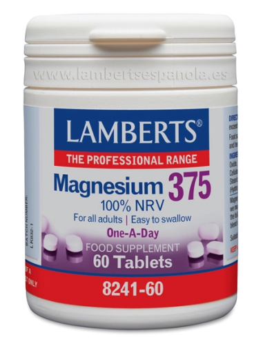 Magnesio 375 60 tabletas de Lamberts