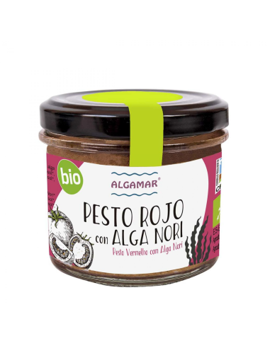Pesto Rojo Con Alga Nori Bio 100 G Algamar