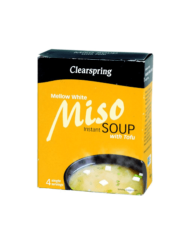 Sopa Miso Blanco/Tofu 4x10 g de Clearspring