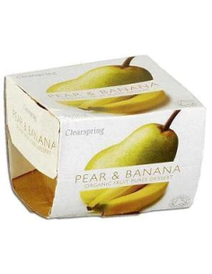 Compota De Pera Y Plátano Bio 2x100 g de Clearspring