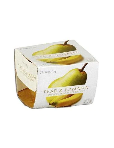 Compota De Pera Y Plátano Bio 2x100 g de Clearspring