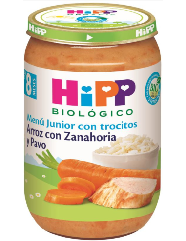 Potito Arroz Con Zanahoria Y Pavo 220Gr 8Meses Bio Hipp