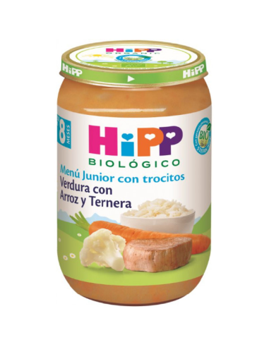 Tarrito De Verdura Con Arroz Y Ternera Bio 220 G De Hipp