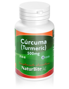 Turmeric (Cúrcuma) 500 mg, 60 Caps. de Naturbite