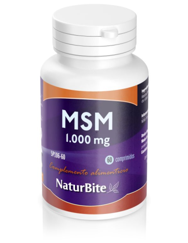 Msm 1000Miligramos 60 Comprimidos Naturbite