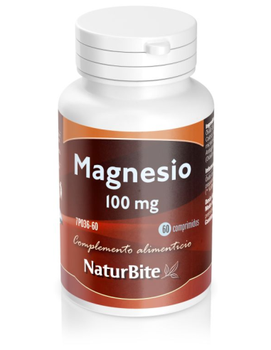 Magnesio 100Miligramos 60 Comprimidos Naturbite