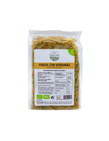 Fideos Finos Con Verduras 250Gr. Bio Vegan de Eco Salim