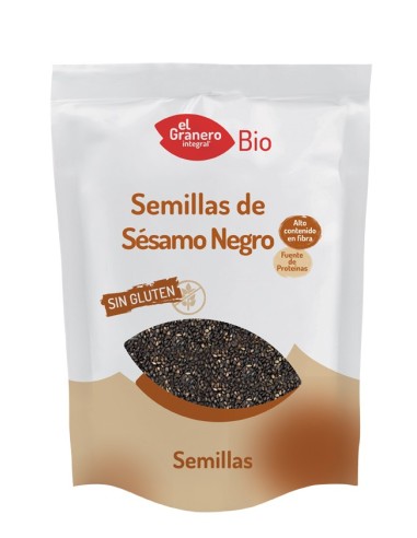 Semillas De Sesamo Negro Bio, 200 G de El Granero Integral