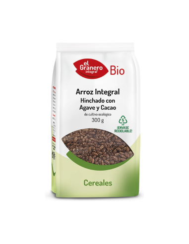 Arroz Integral Hinchado Con Agave Y Cacao Bio, 300 G de El Granero Integral