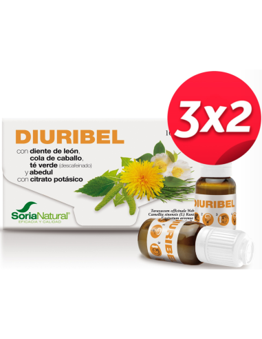 Pack 3x2 Diuribel 10 viales de Soria Natural