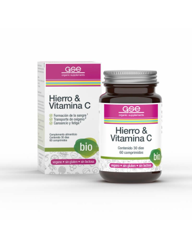 Hierro+ Vitamina C 60 Comprimidos Bio Vegan Gse