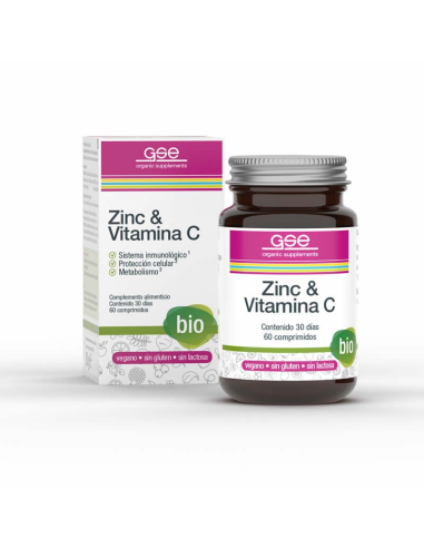 Zinc+Vitamina C 60 Comprimidos Bio Vegan Gse