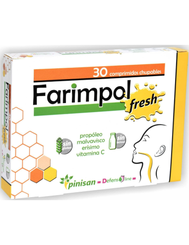 Farimpol Fresh, Defensline, 30 Comprimidos Chupables de Pinisan