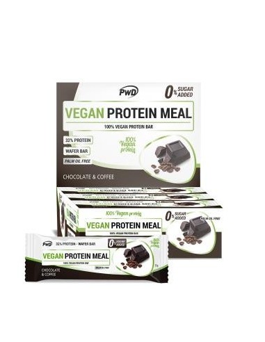 Vegan Protein Meal Barritas Choco-Coffee 12Uds. Pwd Nutrition